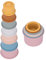 Bnineteenteam Gobelets Empilables en Silicone, 7 X 7 X 7 Cm, Gobelets Empilables pour Enfants de Couleur Animale, Mini Jouets, Jouets de Bain pour Bébé, 7 Pièces/Ensemble(Tasses empilables d'animaux)