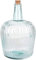 AC Garrafa Vidrio Verde Transparente en Estilo Apple, Disponible Varios Modelos y tamaños capacidades, para Elegir Sus Favoritos 23.5x36.8cm (8 L,Rayada C/TAPÓN)