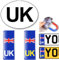 2Pcs UK Number Plate Sticker for Europe and 1Pcs Magnetic Car Stickers, Magnetic UK Car Stickers for Europe, 4D Gel Drip Adhesive Stickers