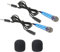 PATIKIL Mini Microphone Portable Vocal Microphone Blue for Voice Recording and Singing Pack of 2