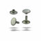 ISTA TOOLS MEGA Auswahl korrosionsbeständige Doppelkopf Hohlnieten,Doppelhohlnieten, Doppel-Nieten,zweiteilig (13 x 11 mm, Silber nickelfrei, 10)