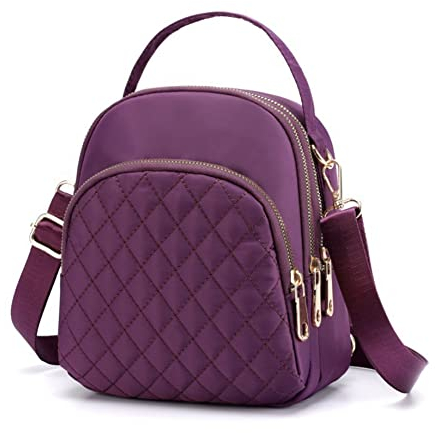 Eshow Mini Rucksack für Mädchen Damen rucksack klein Daypack PU-Leder Rucksackhadtasche Schulrucksack zum Alltag Reise Schule Freizeit Einkaufen