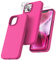 TOCOL Silicone for iPhone 14 Case 6.1-Inch, Liquid Silicone Multi-Color Slim Silky-Soft Touch Anti-Scratch Shockproof Protective Phone Cover, Hot Pink