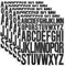 WJRQD 6 Hojas Pegatinas de Letras del Alfabeto Grandes, 2,5 cm 5 cm Letras del Alfabeto Pegatinas de Pared Vinilo Autoadhesivo Grande Letras Impermeables para Manualidades, Buzones (Negro)
