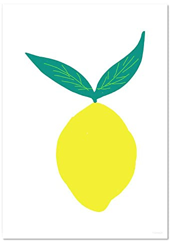Azeeda A5 'Zitrone' Poster/Kunstdruck (PP00236224)