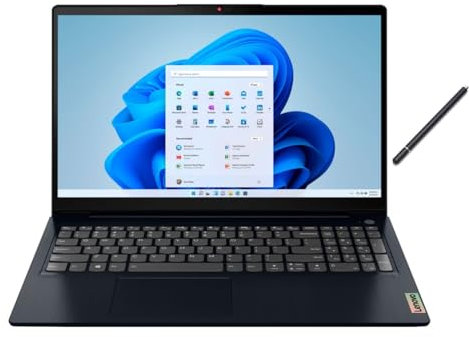Lenovo Ideapad 3i 15.6 FHD - Laptop con pantalla táctil | Procesador Intel Core i5-1155G7 | Gráficos Intel Iris Xe | 16 GB RAM | SSD de 512 GB | Windows 11 Home | Paquete con lápiz capacitivo