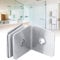 90° Stainless Steel Bathroom Shower Glass Door Clip Hinge Support Bracket