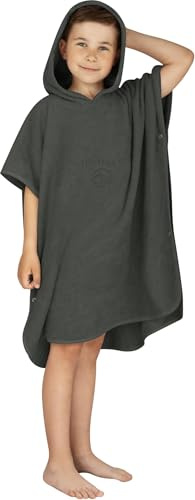 normani Kinder-Badeponcho Strandponcho - Handtuch-Poncho aus 100% natürlicher Bio-Baumwolle Handtuch Cape Badetuch mit Kapuze für Jungen und Mädchen 2-13 Jahre