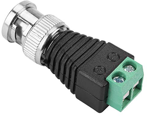 10-teiliger Schraubanschluss, Koaxialstecker, BNC-Stecker, Adapterstecker, Grüner Koaxial-BNC-Stecker, Adapter, Schraubklemme, CCTV-Video-Balun-Kamera