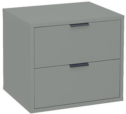 Nachtkommode >Bonnie< in Pine Green matt Lack - 51x47x45cm (BxHxT)
