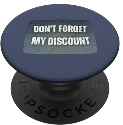 Don't Forget My Discount - Funny Old People T-Shirt Gag Gift PopSockets mit austauschbarem PopGrip