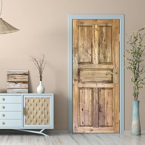 3D Tür Aufkleber Für Schlafzimmer Küche Toilette Nostalgische Holztür 80 X 200 Cm Türtapete Selbstklebend - Türaufkleber 3D Türposter Selbstklebend Wandbild - Türtapete Selbstklebend Tür P -3O7N4Y5B7Y