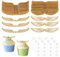 100 Stück Gold Glitter Flügel Kuchen Dekoration, Golden Schokolade Flügel Party Dekoration, Hexe Party Schokolade Cupcake Topper Flügel für Kuchen Cupcakes Geburtstag Party Dekoration, 2 Stile