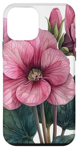 Coque pour iPhone 12 mini Graphisme Cottagecore en forme de fleur de cyclamen