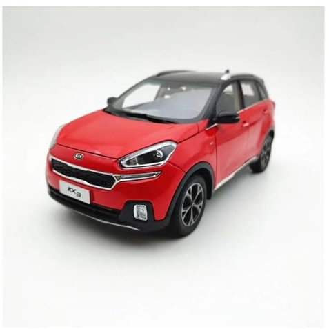 EMRGAZQD Motorfahrzeuge Replika Auto Maßstab 1:18 Für Kia KX3 SUV Simulation Legierung Automodell Diecast Spielzeug Sammlerstück Dekoration Originalgetreue Nachbildung(Red)