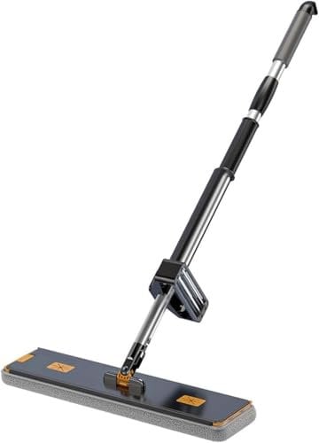 Extra large area mop, flat mop, hands-free mop, multi-function mop (Blackd)