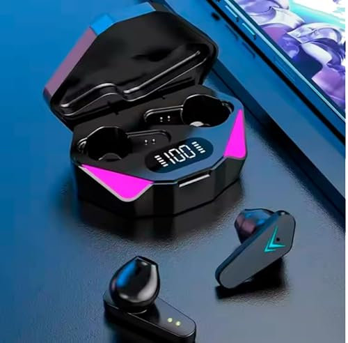 Auriculares Bluetooh 5.3 Gaming TWS, Cancelación de Ruido, Batería 3 Horas, Autonomía 60 Horas, Carga 1 Hora, Distancia 6 Metros, Pantalla Porcentaje Batería
