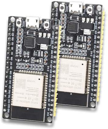 Diymore 2 Stück für ESP32 NodeMCU Module für ESP32 Dev Kit C Development Board Entwicklungsplatine 2,4 GHz Dual Core WLAN WiFi Bluetooth CP2102 Chip