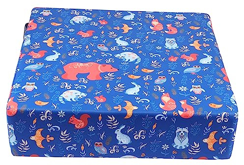 RORPOIR Kinderstuhl Auflage Abnehmbar Cartoon Booster Für Esszimmer Rutschfest Tragbar Für Und Junge Mädchen Blau Mit Tiermotiven