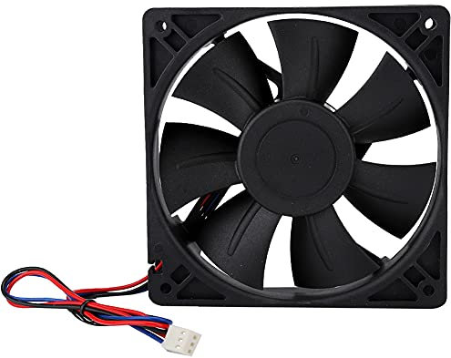 Rankomu Server Cooling Fan 12Cm 12V 0.45A Industrial DC Cooling Fan, 3000 RPM, 69 CFM, Computer Cooler for Servers and Equipment, SHLF1212THE-19