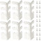 LT Easiyl 12Pcs Metal Corner Protectors Baseboard with Screws for Furniture Living Room Office and Jewelry Gift Boxes Packaging 4.8x2.9x2.1cm White Nickel