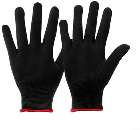 Schmerzfreie Fingerhandschuhe für linke Hand, Nylon, Übungsschutz für akustische, elektrische Bass, Ukulelen, Musiker (Größe M)