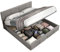 Zenithpath Bett 140x200cm, Boxspringbett Polsterbett aus Velvet Kopfteil Höhenverstellbar Hydraulisch Bett mit Stauraum, Doppelbett Bettgestell ohne Matratze