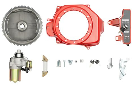 Kit di avviamento elettrico a 4 tempi per Honda GX160 5.5hp/GX200 6.5hp, motore volano chiave, accensione, ventilatore, coperchio interruttore, bobina con valvola a solenoide