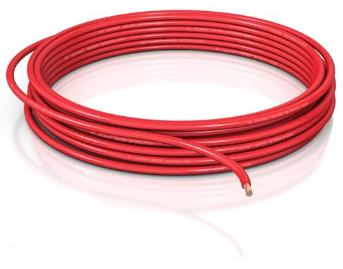 Yinaolan Cavo per veicoli 1,5 mm² FLRY B asimmetrico Cavo per autoveicoli intrecciato flessibile in rame rosso 1,5 mm² -10 m