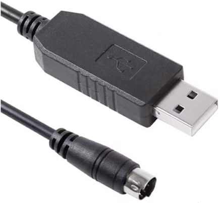 Panlouting Cable Adaptador USB a Mini Din 8 Pines Macho | Cable de Programación FTDI 1.8 Metros para Kenwood TM-V71 TM-V71A TM-V71E TM-V71G TM-D710 PG-5G PG-5H