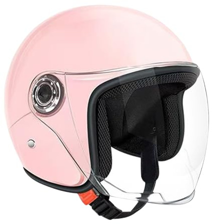 Lightweight Motorcycle Helmet Breathable | Half Face Moped Helmet Protective Headgear Breathable Visor for Men Women Outdoor Commuting Adventure Sportbike Scooter