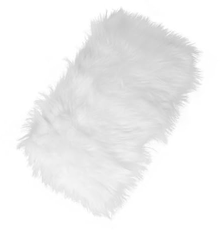 SHINEOFI White Plush Photo Background Mat for Nail Art and Jewelry Display, Lightweight Design Convenient Portability, for Workspace and Photography Use, Stylish Fluffy Fur Backdrop