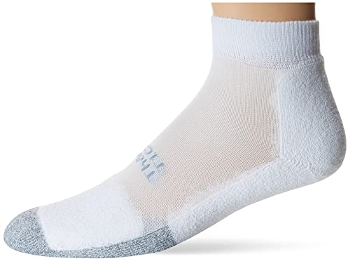 thorlos Unisex T1CMU Tennis Thin Padded Ankle Sock, White, Small