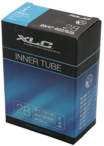 XLC Unisex – Erwachsene Fahrradschlauch 27/28 x 1 1/8-1.75 28/47-622/635 SV 32, schwarz, One Size