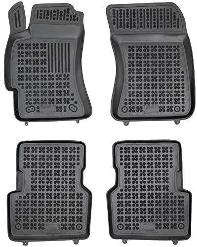 REZAW - PLAST Antirutschmatten Auto fußmatten passt für Subaru Forester II 2002-2008 Kompletter Schutz für Ihr Auto bei Allen Wetterbedingungen mit perfekt passenden Anti rutsch gummimatten