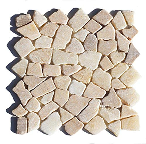 Mosaikfliesen - M-011 Onyx Bruchstein-Mosaik Badfliesen Bodenfliesen Wandfliesen - Naturstein Fliesen Lager Verkauf Stein-Mosaik Herne NRW