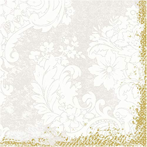 Duni Dunilin Serviette Royal White 40 x 40 cm 1/4 Falz 45 Stück, Duni Royal White