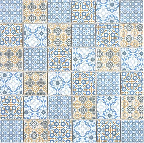 Carrelage Mosaïque Céramique Avec Ornements Orientaux Rétro Vintage Cuisine Colorée