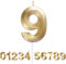 URAQT Geburtstag Zahl Kerzen, Gold Glitzer Geburtstagskerzen, Dekorative Geburtstagstorte, Hochzeitsparty, Abschlussfeier Usw 9