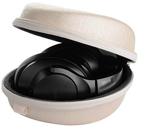 Linkidea Headphones Carrying Case Compatible with Anker Soundcore Q11i, Life Q35, Life Q10, Replacement Protective Hard Shell Travel Bag (Matte Gold)