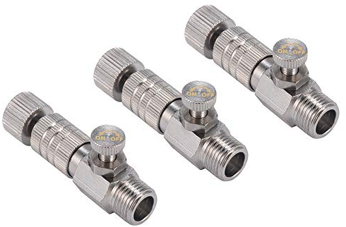 tooloflife 1/8 Zoll Metall Airbrush Schnellspanner Verbindung Airbrush Luftschlauch Adapter Anschlüsse für Airbrush Kompressoren,1/3/ 5 Stück