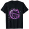 Pallavolo pallavolo rosa viola viola Spiker Blocker Game Tea Maglietta