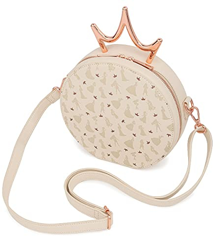 Loungefly Disney Princess Ultimate Metal Crown Crossbody Geldbörse, Blush Pink, Keine Größe