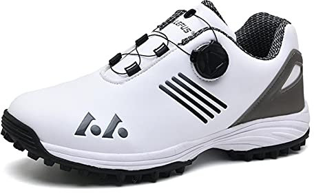 BLBK Scarpe da golf impermeabili da uomo con sistema in pizzo, grigio., 44 EU