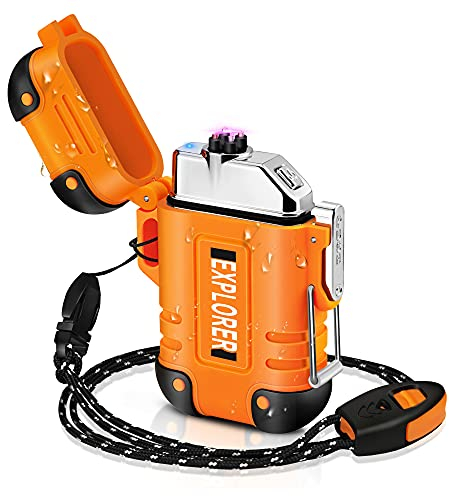 x-Lighter Feuerzeug, wasserdicht, Winddicht, über USB wiederaufladbar, Feuerzeuge für Outdoor-Camping