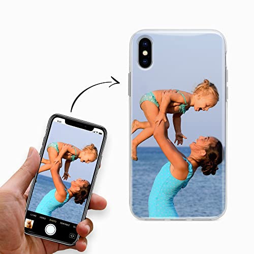 CoverHeld Handyhülle für iPhone X Hülle aus Silikon selbst gestalten - selbst gestaltet/personalisiert - Deine Hülle Dein Design - Personalisieren Bedrucken mit eigenem Bild Motiv