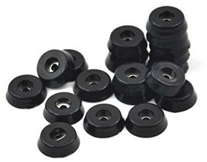 Rutschfeste Gummifüße für Gartenmöbel, Stühle, Bodenschoner für Pads, 15 x 12 x 8 mm, Gummifüße für Tische, Stühle, Möbelfüße für Pads, Fliesen, Bodenschoner, 20 Stück
