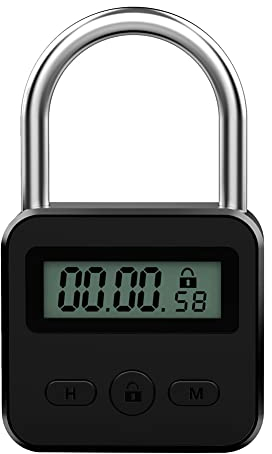 FACULX Smart Time Lock Timing Lock con display LCD Lucchetto di sicurezza ricaricabile USB Lucchetto di sicurezza in metallo resistente Blocco timer elettronico