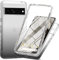 RonRun Coque pour Google Pixel 7 Pro avec Protection écran, 360° Full Body Protection Case Transparente Etui Antichoc Silicone Bumper Coque pour Google Pixel 7 Pro - Noir
