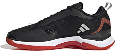 Adidas Damen Avacourt Clay Shoes-Low (Non Football), Core Black Taupe Met Better Scarlet, 37 1/3 EU